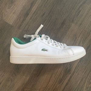 LACOSTE White Leather Lifestyle Sneakers